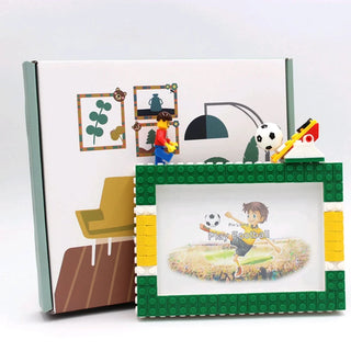 DIY Building Block Photo Frame (Football)