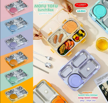 The Ultimate 4-Compartment Leak-Proof Seals 750ml Stainless Steel Lunch Box with 150ml Bowl