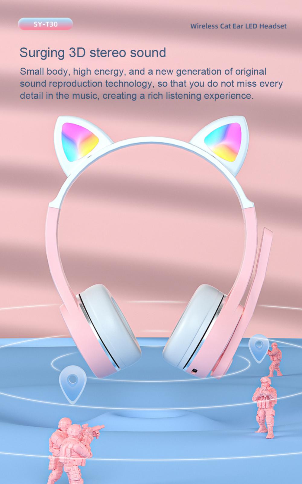 Cat Ear Gaming Headset