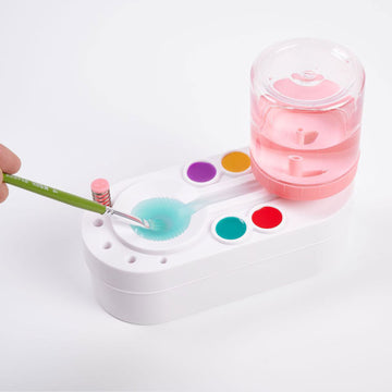Multifunctional Paint Brush Cleaner with Fresh Water Cycle and Colour Palette