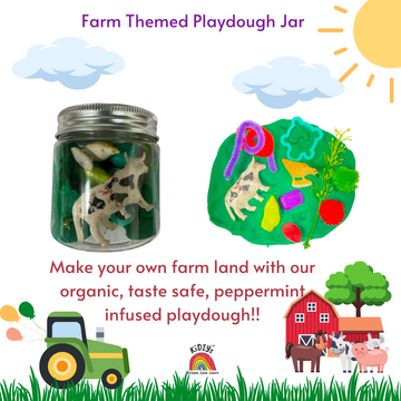 Farm Playdough Curiosity Jar