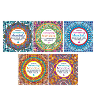 Refreshing Mandala - Colouring Book for Adults (Pack) (5 Titles)