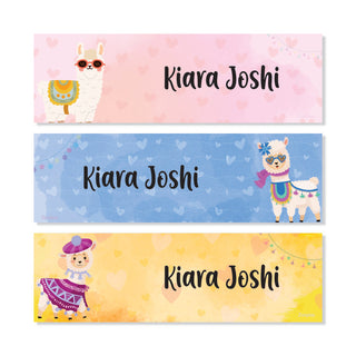 Waterproof Name Labels - Llama Love - Pack of 90 labels - (PREPAID ONLY)