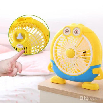 Cute Electric Minion Portable Desk Fan