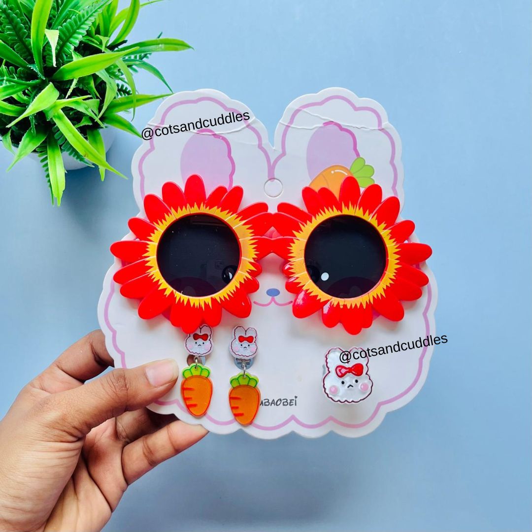 Flower Design Sunglasses