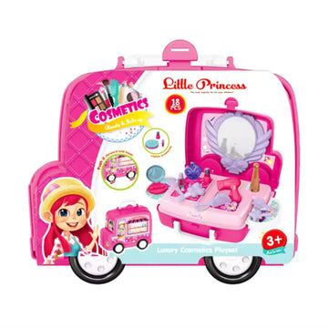 Bus Design 18 pcs Cosmetics Playset for Little Princess