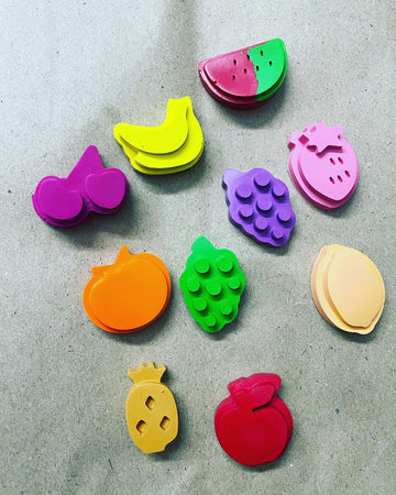 Fruit Design Crayons Set of 8