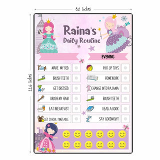 Daily Reward Chart Personalised Princess Palace (PREPAID ONLY) (Dispatch in 5-6 Days)