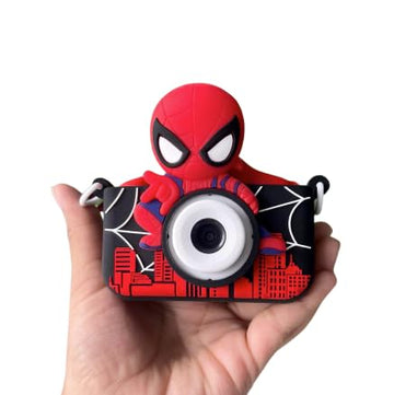 Spiderman-Themed Electronic Camera for Kids with Selfie Camera