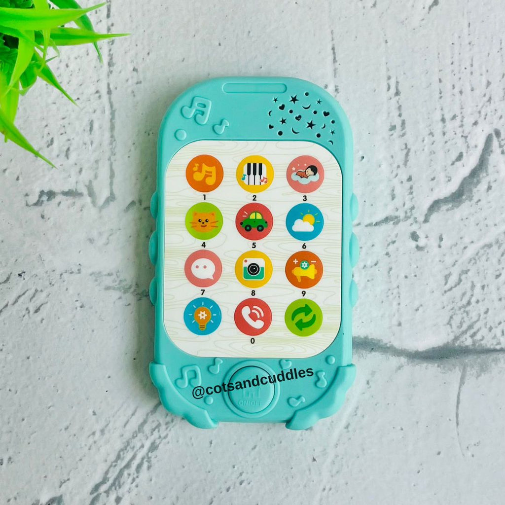 Battery Operated Interactive Musical Phone for Kids Cots and Cuddles