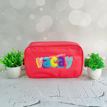 VACAY Word Design Transparent Wash Bag