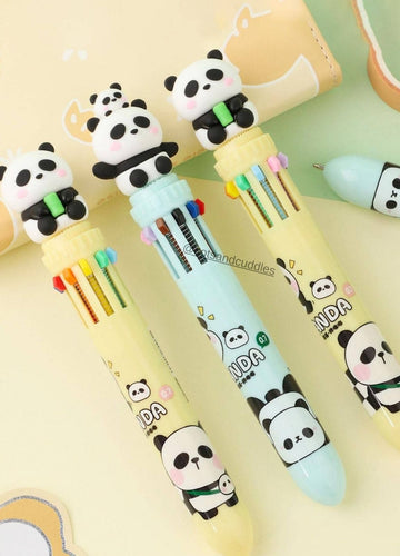 Whimsical Panda Design Multicolour Pen: Add Colorful Charm to Your Writing