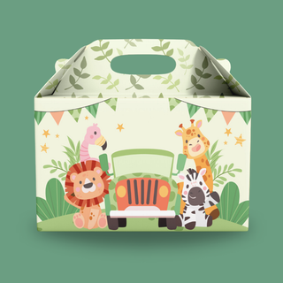 Jungle Theme Gift Paper Box Pack of 10