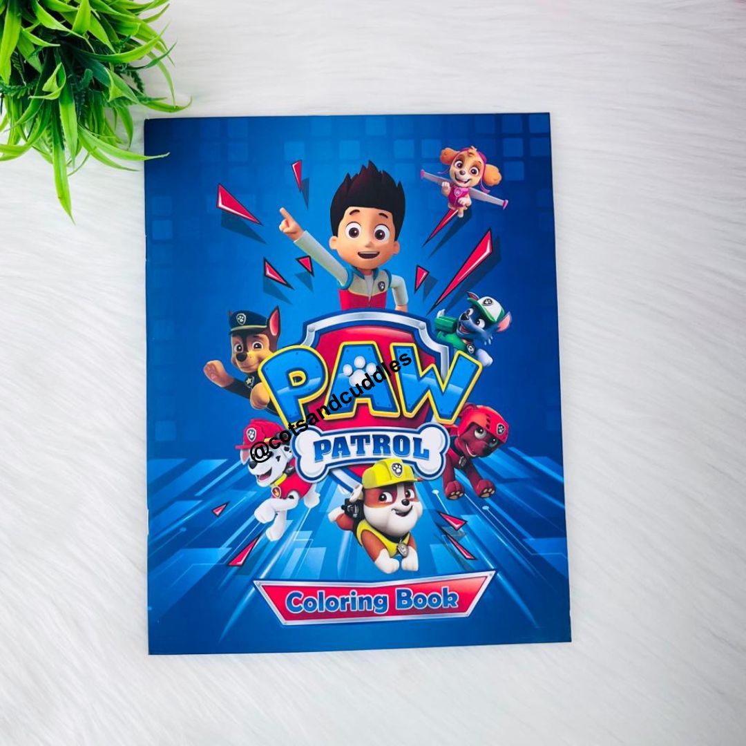 paw patrol colouring book