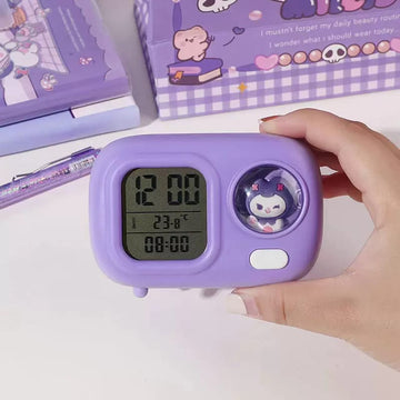 Whimsical Cartoon Night Light Alarm Clock: Your Countdown Companion