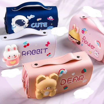 3D Squishy Cartoon Pencil Case: Fun, Functional, and Portable for Kids