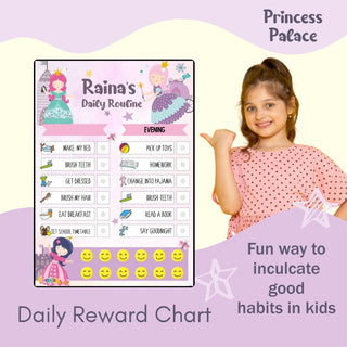 Daily Reward Chart Personalised Princess Palace (PREPAID ONLY) (Dispatch in 5-6 Days)