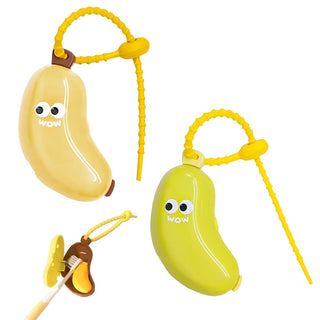 Cute Banana Shape Toothbrush and Toothpaste Holder for Kids Home & Travel use 1pc