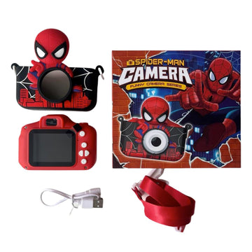 Spiderman-Themed Electronic Camera for Kids with Selfie Camera