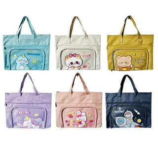 PACK OF 6 | Multipurpose Kids Tote Bag for Hobby Classes & Return Gifts -199 per pc- (Random Color)
