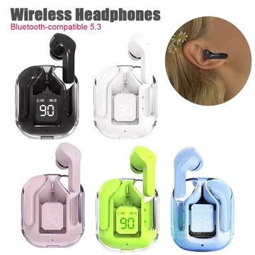 Wireless Bluetooth Earbuds: Transparency, LED Display, and Fast Charging