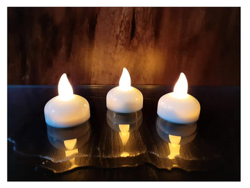 Light up Your Home with LED Water Diyas (Pack of 12)