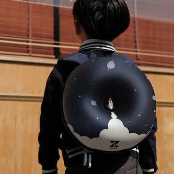 Explore the Galaxy with Our Space-themed Donut Hard Shell Backpack for Kids