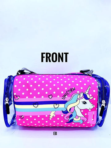 Duffle Bag with Transparent Side Pockets (Unicorn)