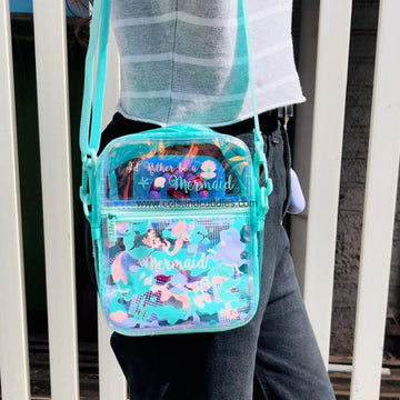 Holographic Sling Bag: A Magical Fusion of Mermaid Themes