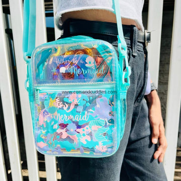 Holographic Sling Bag: A Magical Fusion of Mermaid Themes