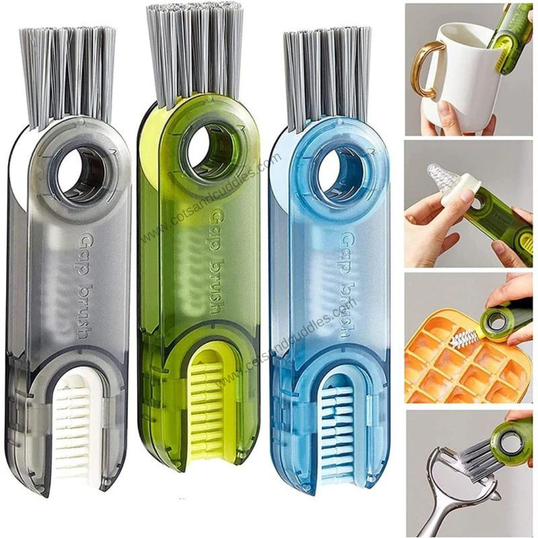 3 in 1 Multifunctional Kitchen Cup Cleaning Brush, Soft Sponge