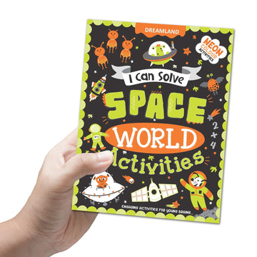 Space World Activities – I Can Solve Activity Book for Kids Age 4- 8 Years | With Colouring Pages, Mazes, Dot-to-Dots