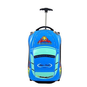 Car-Shaped Trolley Bag: Travel in Style with Your Perfect Travel Companion (BLUE)