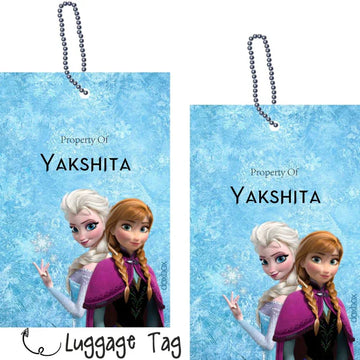 Luggage Tags -Frozen- Pack of 2 Tags - PREPAID ONLY