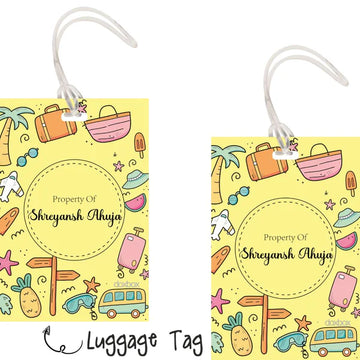 Luggage Tags - Holiday - Pack of 2 Tags- PREPAID ONLY