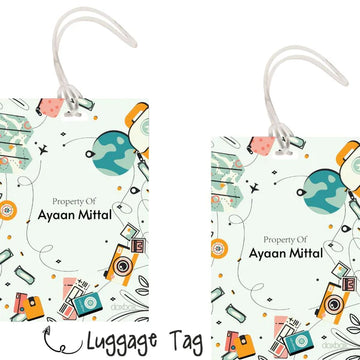 Luggage Tags -Travel- Pack of 2 Tags - PREPAID ONLY