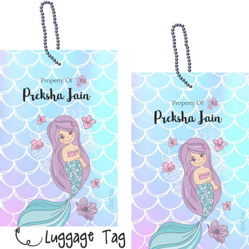 Luggage Tags - Mermaid - Pack of 2 Tags - PREPAID ONLY