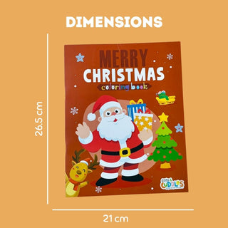 Cots and Cuddles Christmas Theme Colouring Book for Kids (Pack of 10)