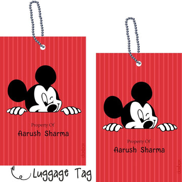 Luggage Tags - Mickey Mouse- Pack of 2 Tags - PREPAID ONLY