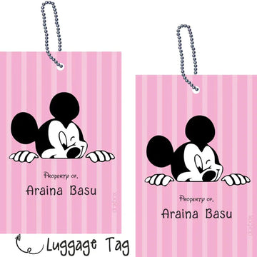 Luggage Tags -Minnie Mouse- Pack of 2 Tags - PREPAID ONLY