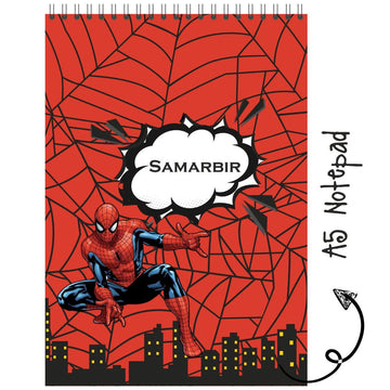 Personalised Notepad - Spiderman - (PREPAID ORDER)