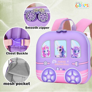 Cute Design Rectangle Shaped Hardshell Backpack for Kids