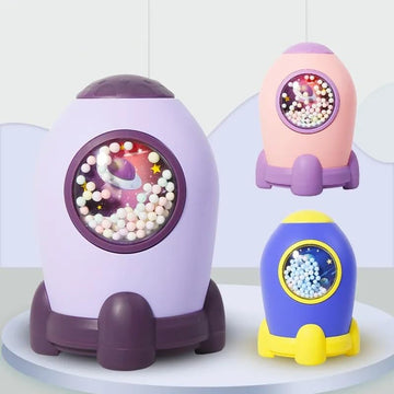 Rocketship Piggy Bank with Password Lock for Kids