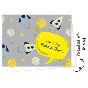 Personalised Gift Notecard - Space (18pcs) (PREPAID ONLY)