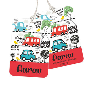 Bag Tag - Tiny Travellers - Pack of 2 Tags - PREPAID ONLY (Dispatch in 5-6 Days)