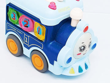 Friction-Powered Cartoon Train Toy for Kids