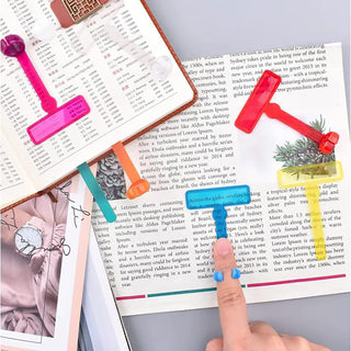 Multi-Color Transparent Reading Strips (Set  of 3 Strips and 1 Finger Ring)