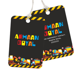 Bag Tag - Under Construction - Pack of 2 Tags - PREPAID ONLY (Dispatch in 5-6 Days)