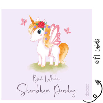 Gift Labels - Unicorn Watercolor (24pcs) (PREPAID ONLY)