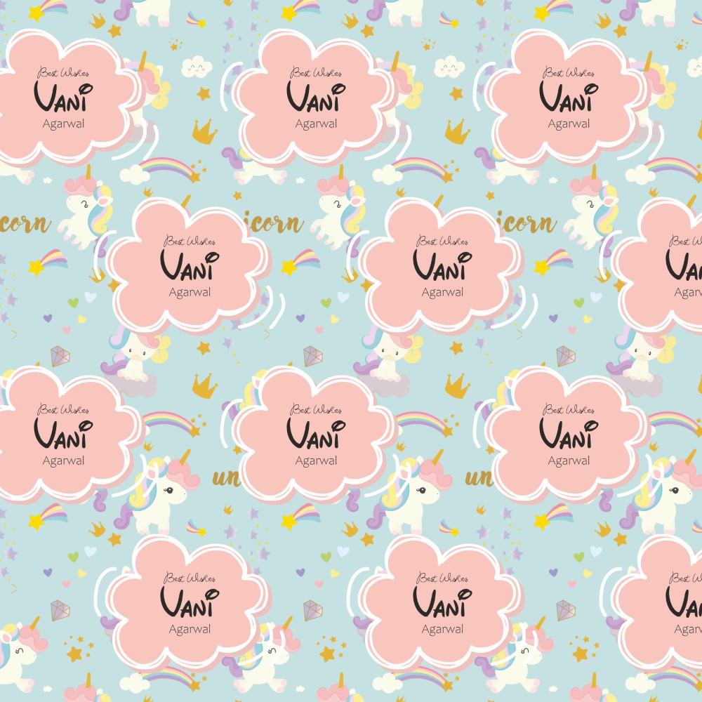 Wrapping Paper - Unicorn (10pcs) (PREPAID ONLY)
